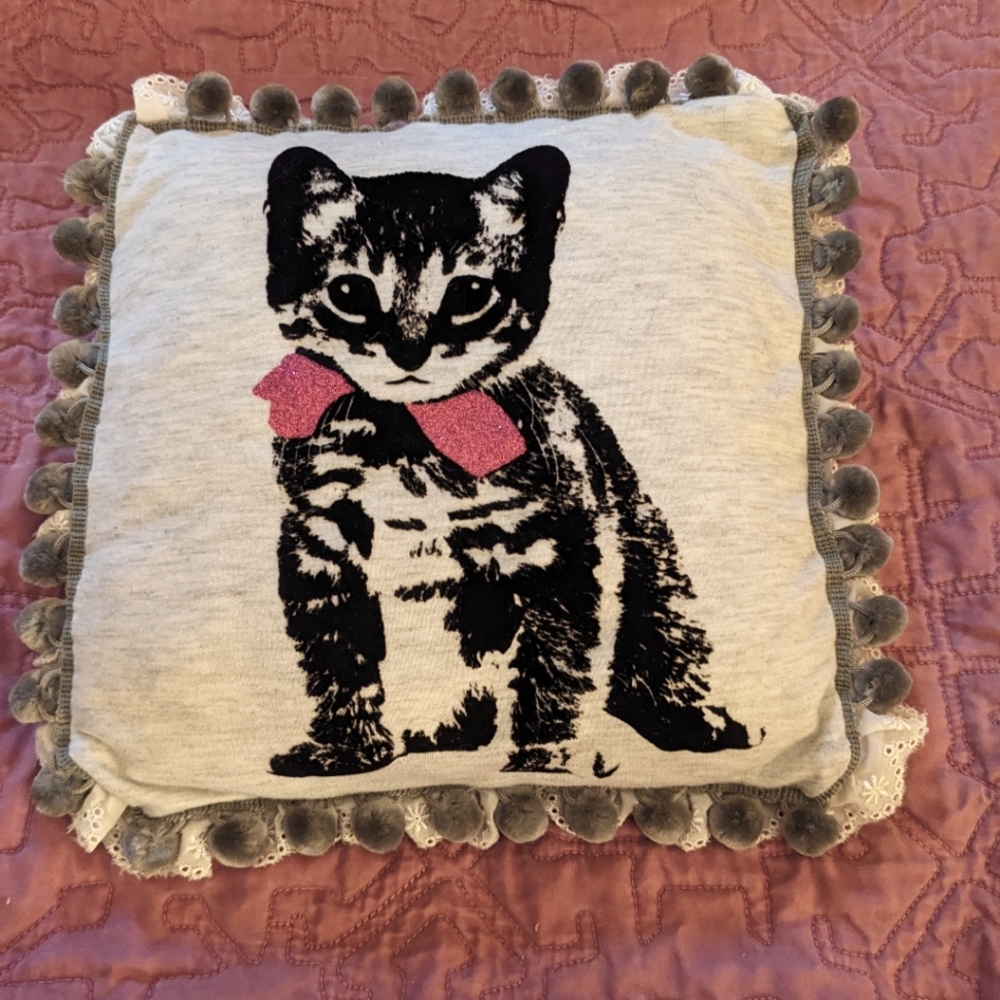 Cute cat pillow